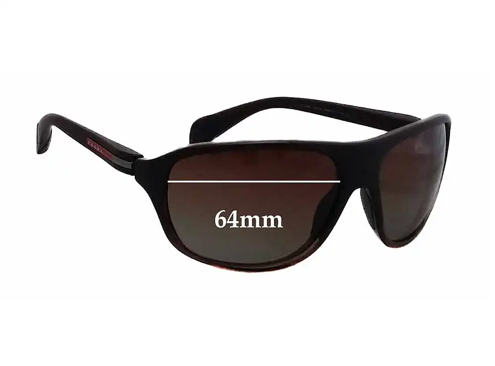 Sunglass Fix Lentes de Repuesto para Prada SPS06N - 64mm Wide Sunglass Fix Lentes de Repuesto para Prada SPS06N - 64mm Wide