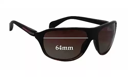 Sunglass Fix Lentes de Repuesto para Prada SPS06N - 64mm Wide Sunglass Fix Lentes de Repuesto para Prada SPS06N - 64mm Wide