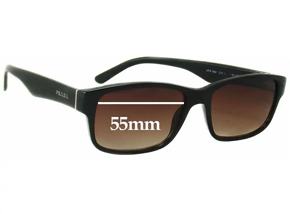 Sunglass Fix Lentes de Repuesto para Prada VPR16M - 55mm Wide Sunglass Fix Lentes de Repuesto para Prada VPR16M - 55mm Wide