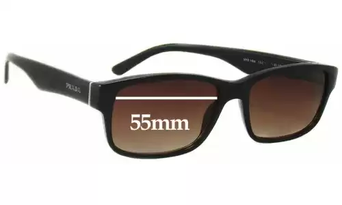 Sunglass Fix Lentes de Repuesto para Prada VPR16M - 55mm Wide Sunglass Fix Lentes de Repuesto para Prada VPR16M - 55mm Wide