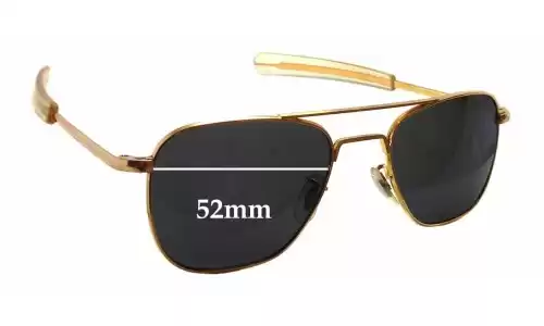 Sunglass Fix Lentes de Repuesto para Randolph Engineering RE 5 1/2 - 52mm Wide Randolph Engineering RE 5 1/2 Lentes de Repuesto 52mm wide