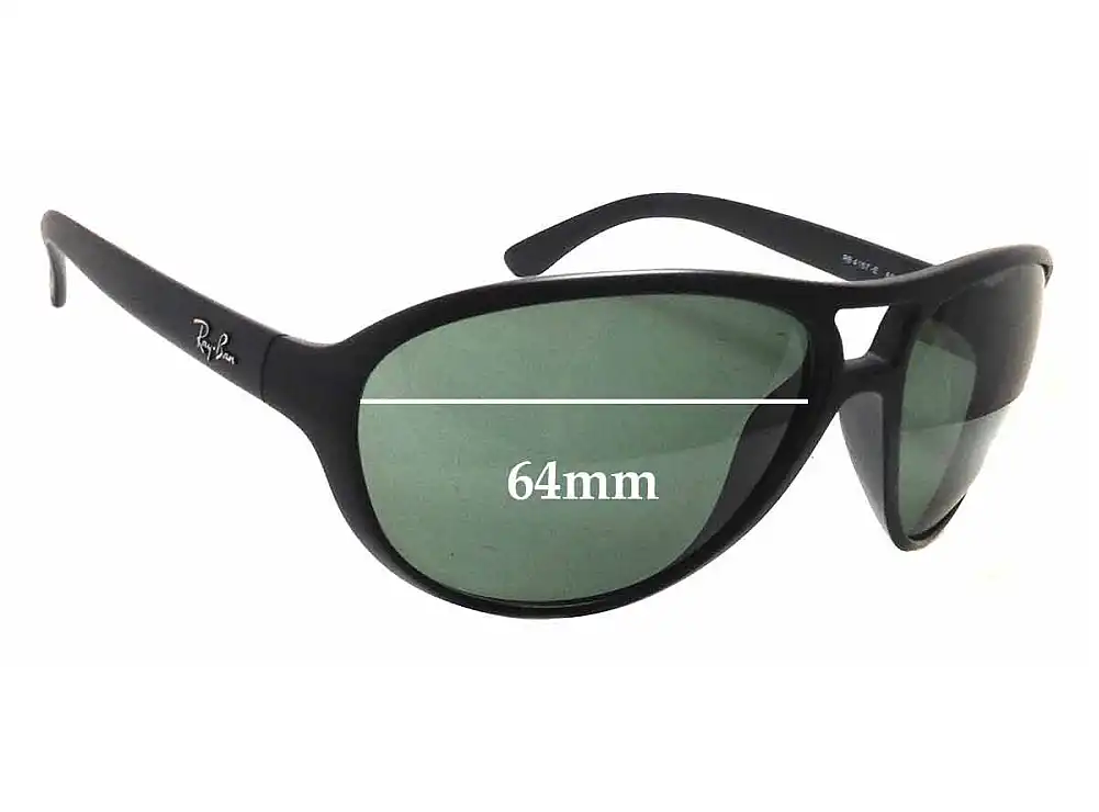 Sunglass Fix Lentes de Repuesto para Ray-Ban RB4157-E - 64mm Wide Sunglass Fix Lentes de Repuesto para Ray-Ban RB4157-E - 64mm Wide