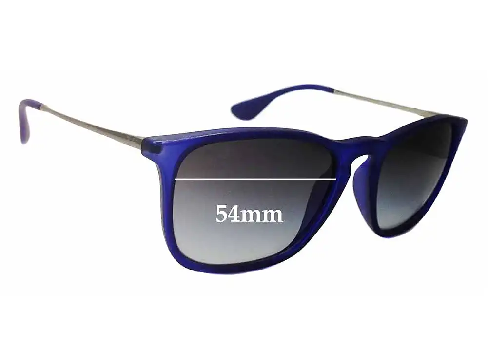 Sunglass Fix Lentes de Repuesto para Ray-Ban RB4187 Chris - 54mm Wide Sunglass Fix Lentes de Repuesto para Ray-Ban RB4187 Chris - 54mm Wide