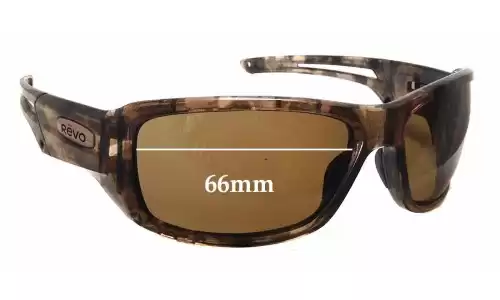 Sunglass Fix Lentes de Repuesto para Revo RE4054 Guide Extreme - 66mm Wide Sunglass Fix Lentes de Repuesto para Revo RE4054 Guide Extreme - 66mm Wide