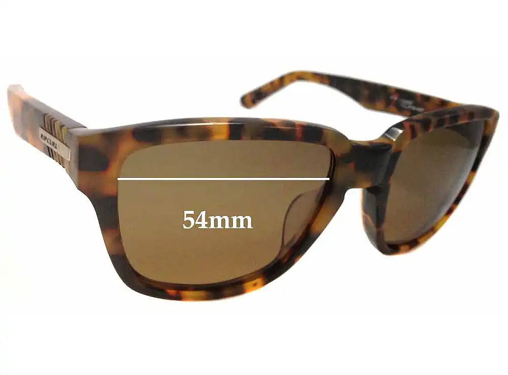 Sunglass Fix Lentes de Repuesto para Rip Curl T-Street - 54mm Wide Sunglass Fix Lentes de Repuesto para Rip Curl T-Street - 54mm Wide