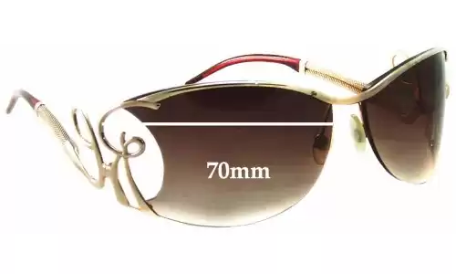 Sunglass Fix Lentes de Repuesto para Roberto Cavalli Radamante 393S - 70mm Wide Sunglass Fix Lentes de Repuesto para Roberto Cavalli Radamante 393S - 70mm Wide