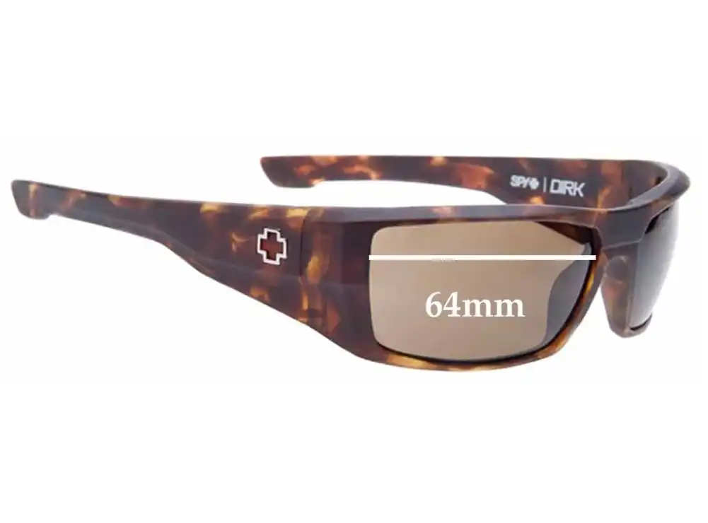 Sunglass Fix Lentes de Repuesto para Spy Optic Dirk - 64mm Wide Sunglass Fix Lentes de Repuesto para Spy Optic Dirk - 64mm Wide