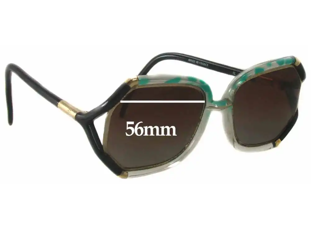 Sunglass Fix Lentes de Repuesto para Ted Lapidus TL 1030 - 56mm Wide Sunglass Fix Lentes de Repuesto para Ted Lapidus TL 1030 - 56mm Wide