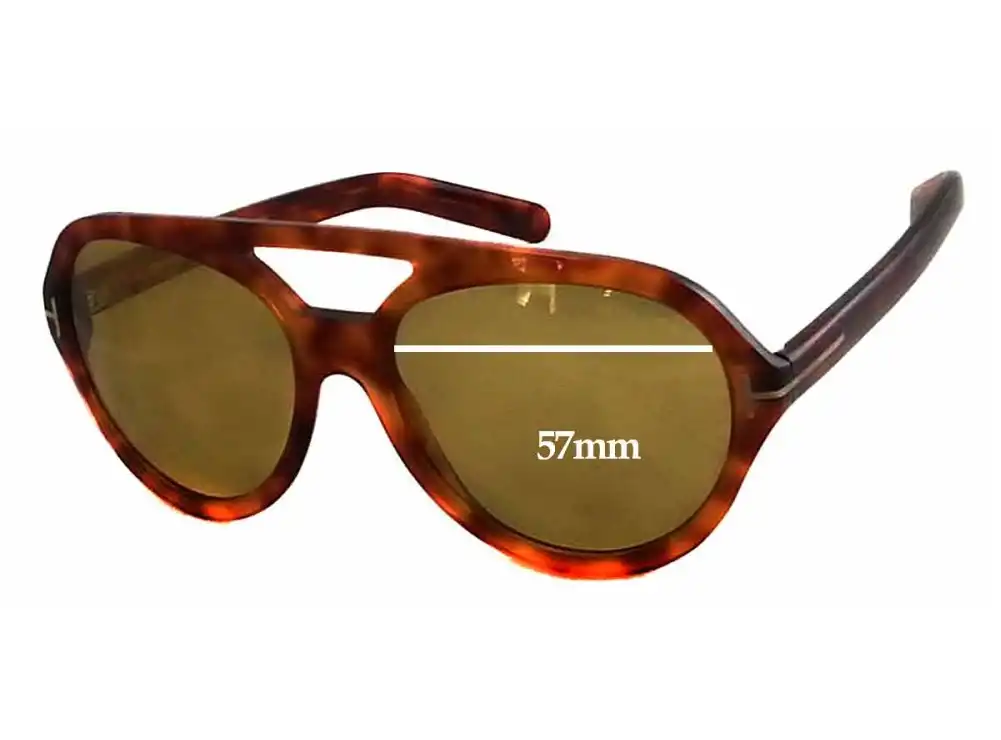 Sunglass Fix Lentes de Repuesto para Tom Ford Henri TF141 - 57mm Wide Sunglass Fix Lentes de Repuesto para Tom Ford Henri TF141 - 57mm Wide