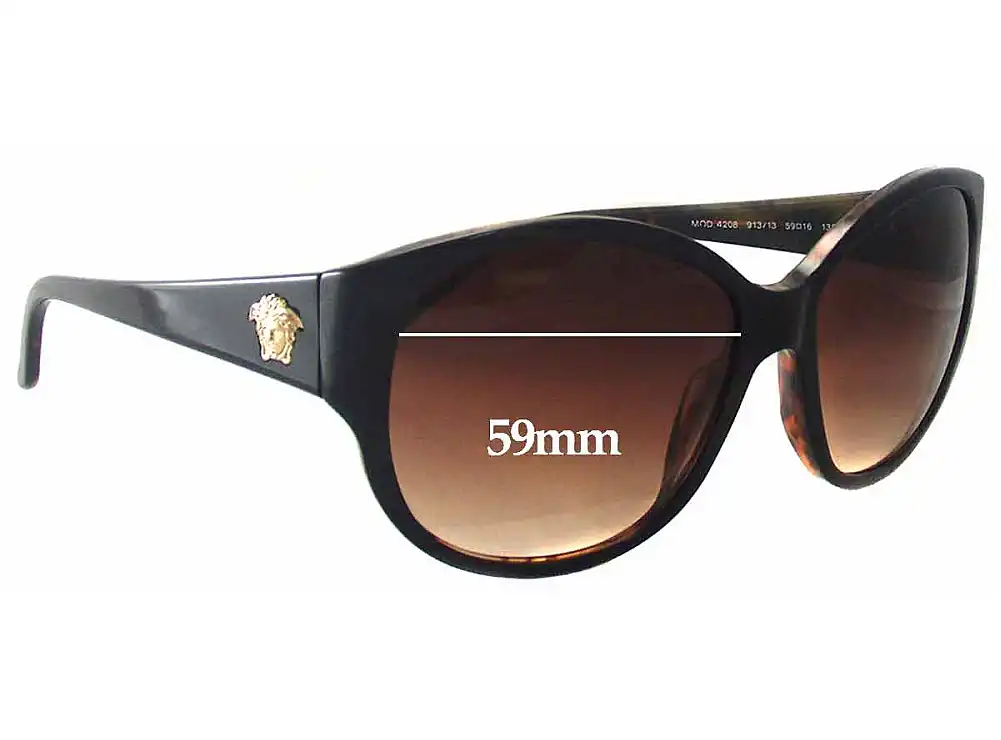 Sunglass Fix Lentes de Repuesto para Versace MOD 4208 - 59mm Wide Sunglass Fix Lentes de Repuesto para Versace MOD 4208 - 59mm Wide