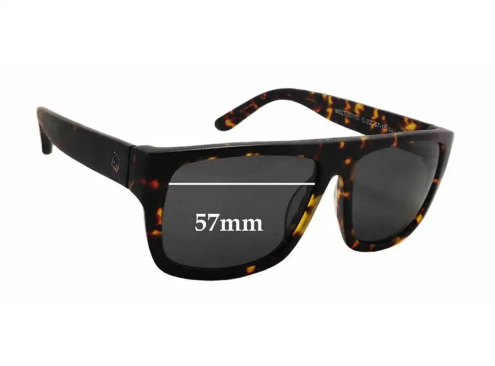 Sunglass Fix Lentes de Repuesto para Ziggy Meltdown - 57mm Wide Sunglass Fix Lentes de Repuesto para Ziggy Meltdown - 57mm Wide