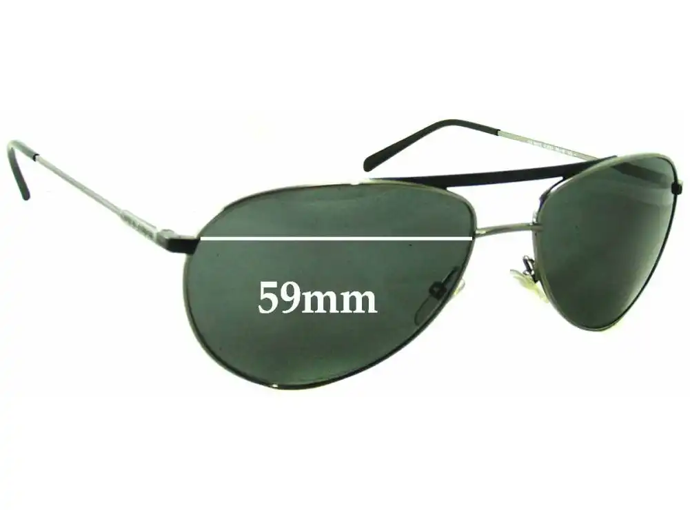 Sunglass Fix Lentes de Repuesto para Giorgio Armani GA 916/S - 59mm Wide Sunglass Fix Lentes de Repuesto para Giorgio Armani GA 916/S - 59mm Wide