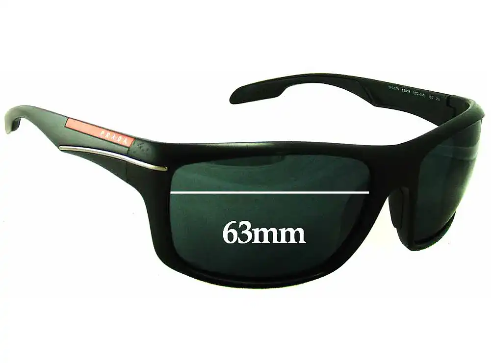 Sunglass Fix Lentes de Repuesto para Prada SPS01N & PS01NS - 63mm Wide Sunglass Fix Lentes de Repuesto para Prada SPS01N & PS01NS - 63mm Wide