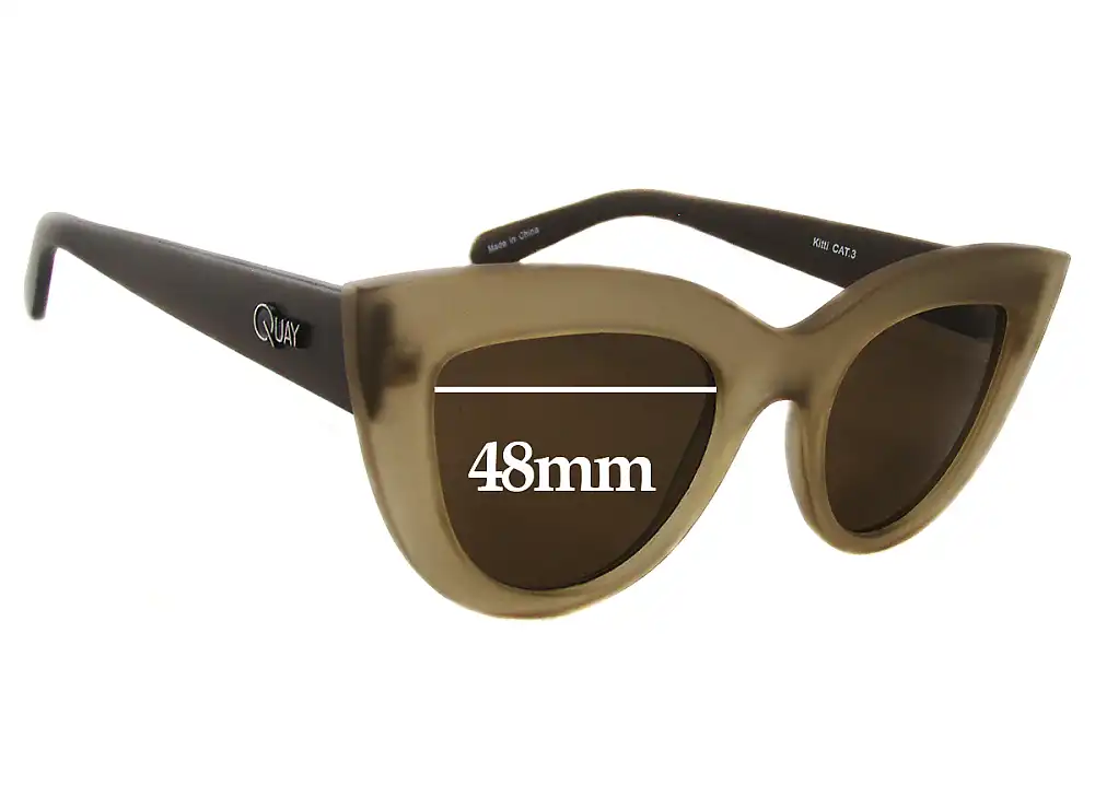 Sunglass Fix Lentes de Repuesto para Quay Kitti - 48mm Wide Sunglass Fix Lentes de Repuesto para Quay Kitti - 48mm Wide