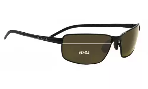 Sunglass Fix Lentes de Repuesto para Serengeti Lizzano - 61mm Wide Serengeti Lizzano Lentes de Repuesto 61mm wide
