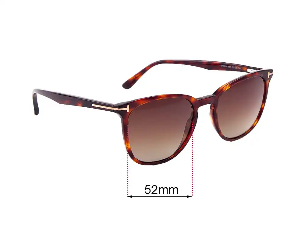 Sunglass Fix Lentes de Repuesto para Tom Ford TF5506 - 52mm Wide Sunglass Fix Lentes de Repuesto para Tom Ford TF5506 - 52mm Wide