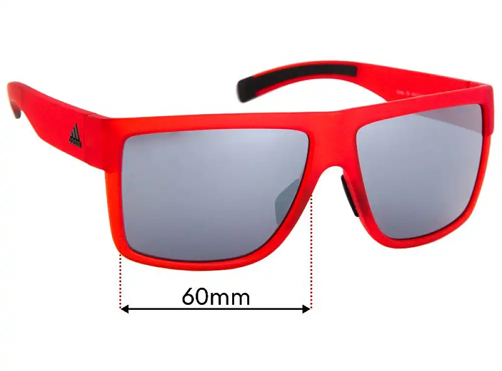 Sunglass Fix Lentes de Repuesto para Adidas A427 3matic - 60mm Wide Sunglass Fix Lentes de Repuesto para Adidas A427 3matic - 60mm Wide