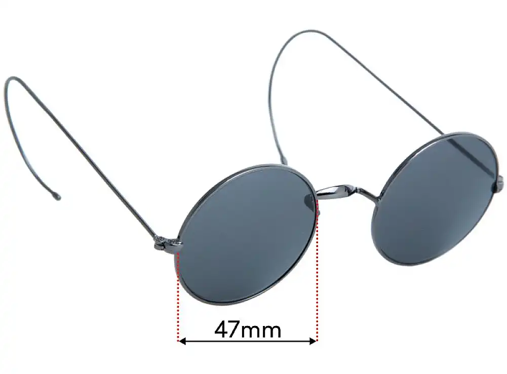 Sunglass Fix Lentes de Repuesto para Agstum Small Round - 47mm Wide Sunglass Fix Lentes de Repuesto para Agstum Small Round - 47mm Wide