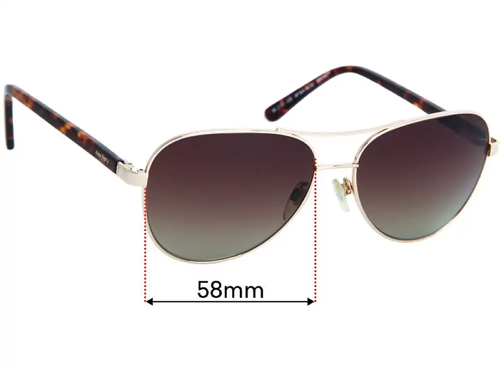 Sunglass Fix Lentes de Repuesto para Alex Perry AP Sun Rx 32 - 58mm Wide Sunglass Fix Lentes de Repuesto para Alex Perry AP Sun Rx 32 - 58mm Wide