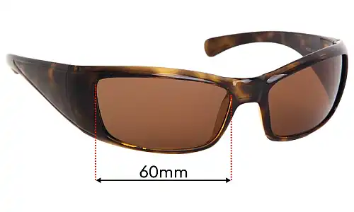 Sunglass Fix Lentes de Repuesto para Arnette Rage XL AN4077 - 60mm Wide Arnette Rage XL AN4077 Lentes de Repuesto 60mm wide