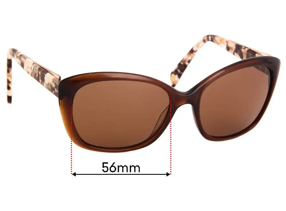 Sunglass Fix Lentes de Repuesto para Balmain BL1526S Sun Rx - 56mm Wide Sunglass Fix Lentes de Repuesto para Balmain BL1526S Sun Rx - 56mm Wide