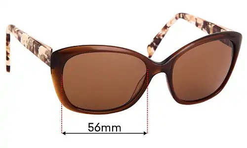 Sunglass Fix Lentes de Repuesto para Balmain BL1526S Sun Rx - 56mm Wide Sunglass Fix Lentes de Repuesto para Balmain BL1526S Sun Rx - 56mm Wide
