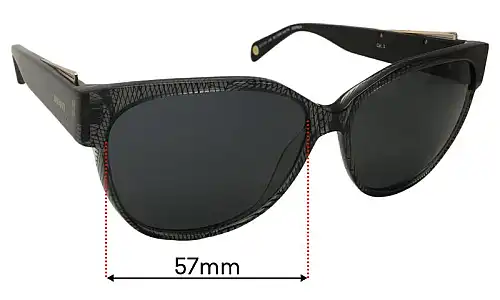 Sunglass Fix Lentes de Repuesto para Balmain BL1528S Sun Rx - 57mm Wide Sunglass Fix Lentes de Repuesto para Balmain BL1528S Sun Rx - 57mm Wide