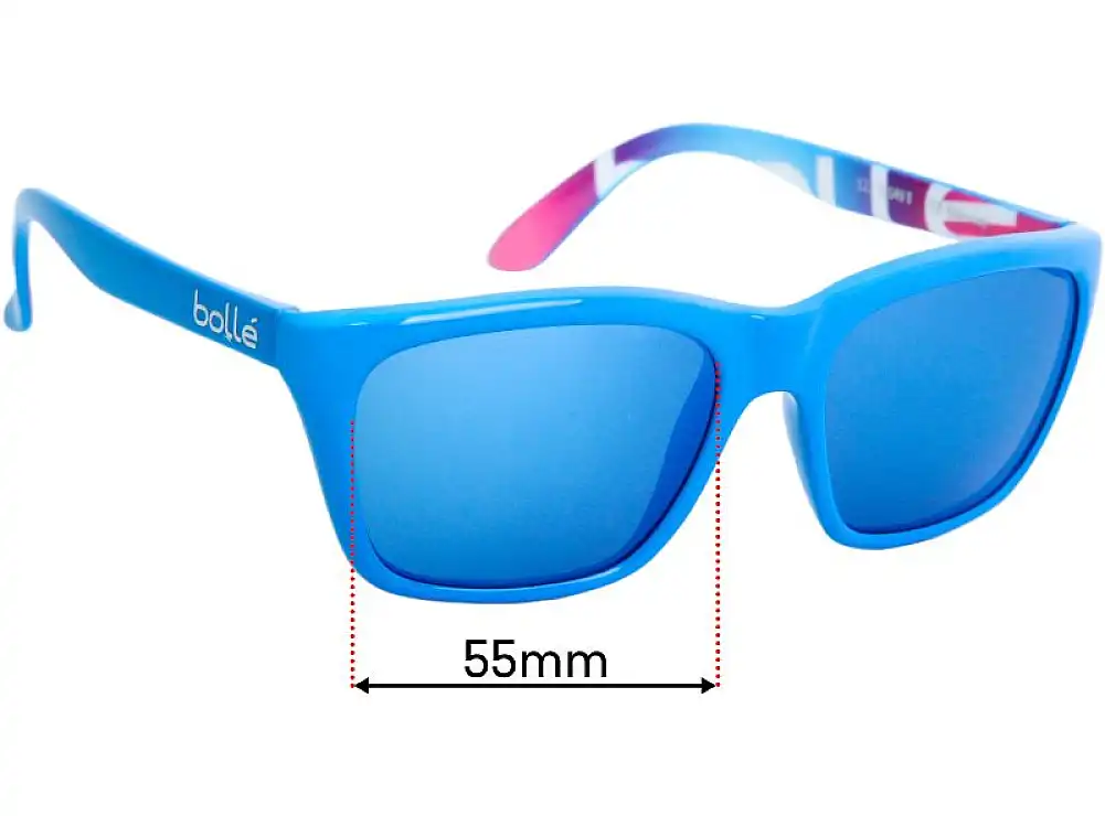 Sunglass Fix Lentes de Repuesto para Bolle 527 - 55mm Wide Sunglass Fix Lentes de Repuesto para Bolle 527 - 55mm Wide
