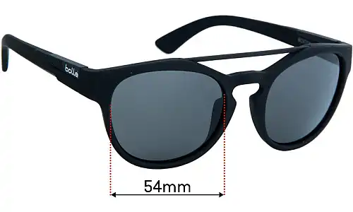 Sunglass Fix Lentes de Repuesto para Bolle Boxton - 54mm Wide Bolle Boxton Lentes de Repuesto 54mm wide