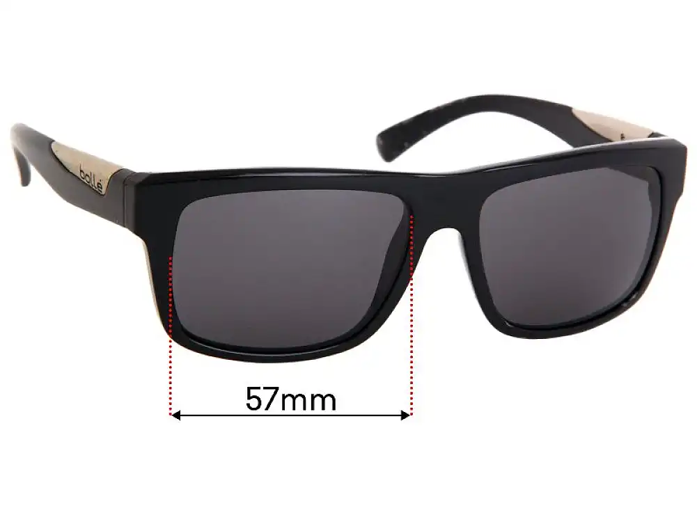 Sunglass Fix Lentes de Repuesto para Bolle Clint - 57mm Wide Sunglass Fix Lentes de Repuesto para Bolle Clint - 57mm Wide