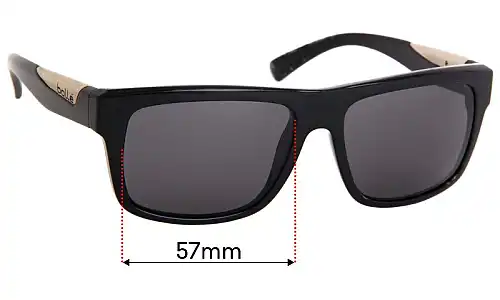 Sunglass Fix Lentes de Repuesto para Bolle Clint - 57mm Wide Sunglass Fix Lentes de Repuesto para Bolle Clint - 57mm Wide