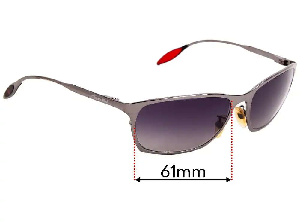 Sunglass Fix Lentes de Repuesto para Bolle Hampton - 61mm Wide Sunglass Fix Lentes de Repuesto para Bolle Hampton - 61mm Wide