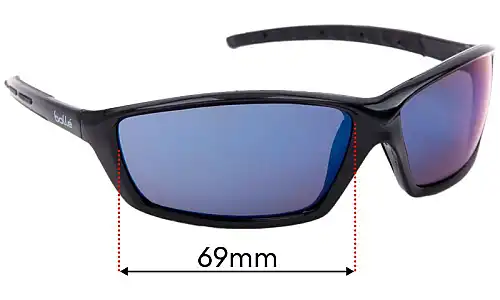 Sunglass Fix Lentes de Repuesto para Bolle Prowler - 69mm Wide Bolle Prowler Lentes de Repuesto 69mm wide
