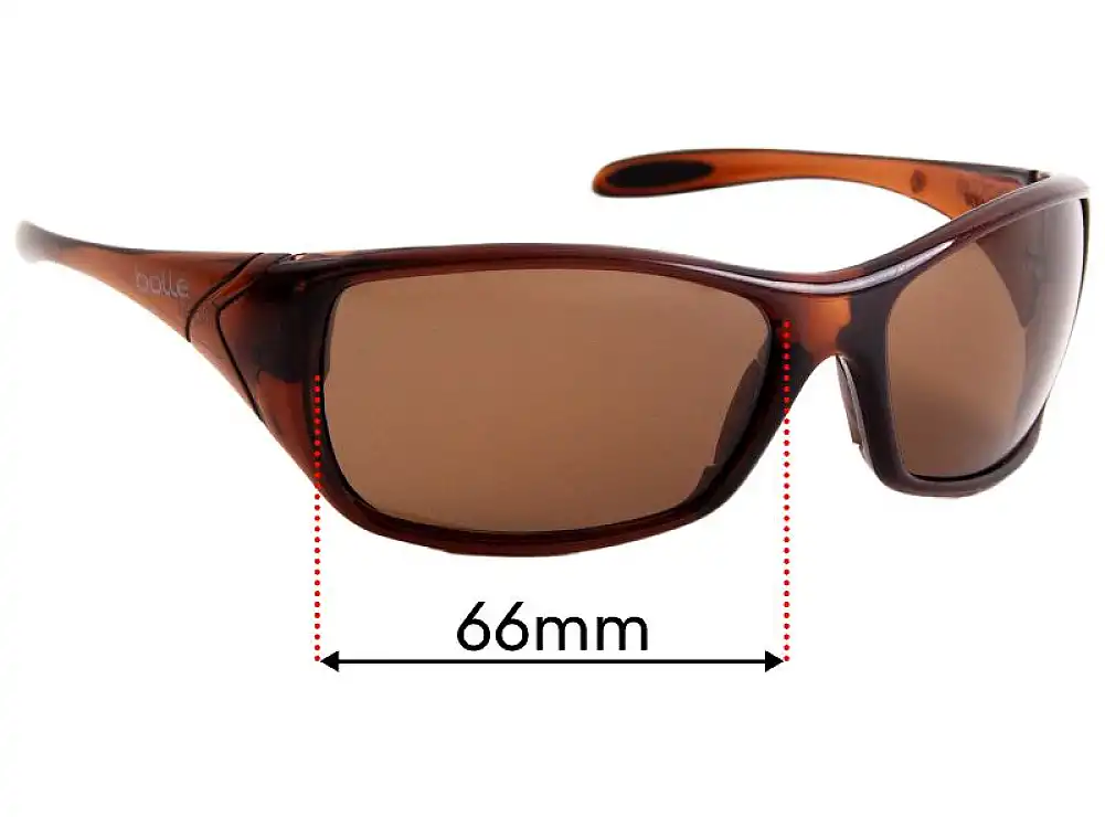 Sunglass Fix Lentes de Repuesto para Bolle Voodoo - 66mm Wide Sunglass Fix Lentes de Repuesto para Bolle Voodoo - 66mm Wide