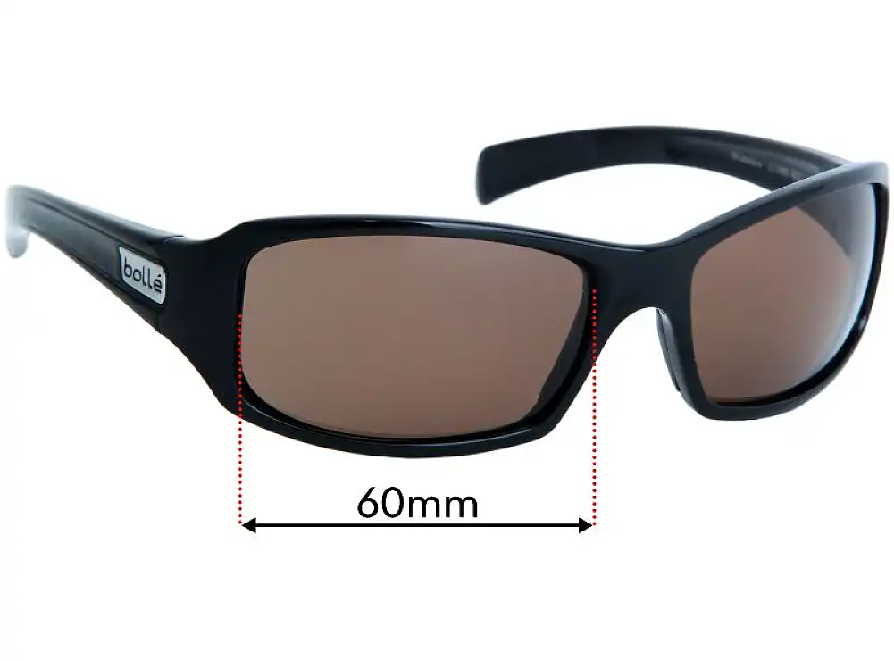 Sunglass Fix Lentes de Repuesto para Bolle Winslow - 60mm Wide Sunglass Fix Lentes de Repuesto para Bolle Winslow - 60mm Wide