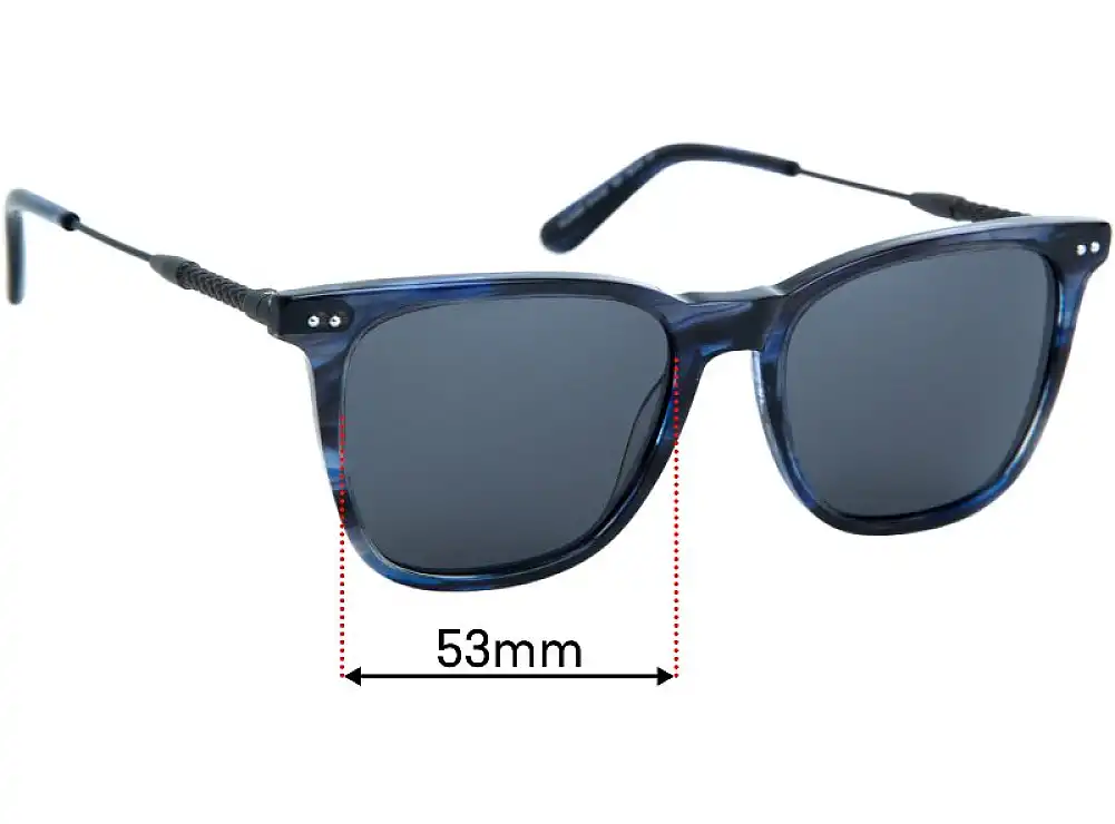 Sunglass Fix Lentes de Repuesto para Bottega Veneta BV 0072S - 53mm Wide Sunglass Fix Lentes de Repuesto para Bottega Veneta BV 0072S - 53mm Wide