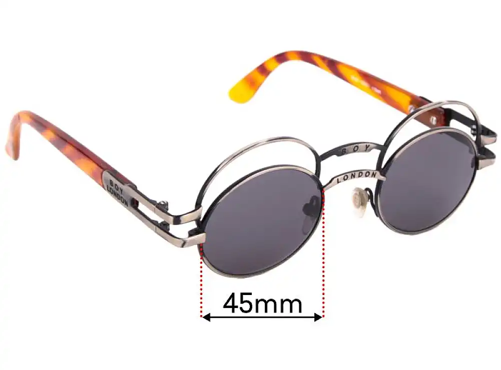 Sunglass Fix Lentes de Repuesto para Boy London 90's Vintage - 45mm Wide Sunglass Fix Lentes de Repuesto para Boy London 90's Vintage - 45mm Wide