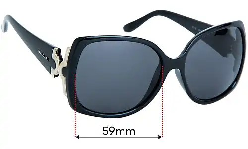 Sunglass Fix Lentes de Repuesto para Bvlgari 8078 - 59mm Wide Sunglass Fix Lentes de Repuesto para Bvlgari 8078 - 59mm Wide