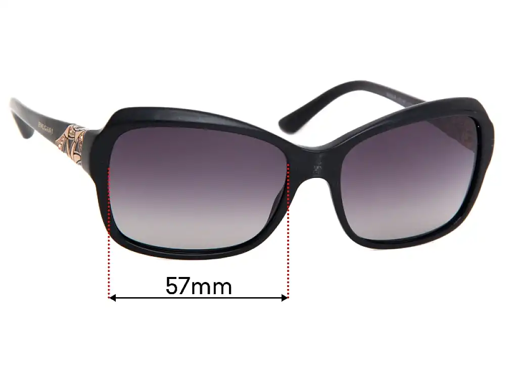 Sunglass Fix Lentes de Repuesto para Bvlgari 8153-B - 57mm Wide Sunglass Fix Lentes de Repuesto para Bvlgari 8153-B - 57mm Wide