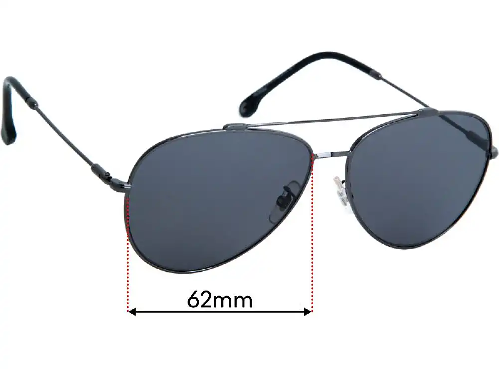 Sunglass Fix Lentes de Repuesto para Carrera 183/F/S - 62mm Wide Sunglass Fix Lentes de Repuesto para Carrera 183/F/S - 62mm Wide