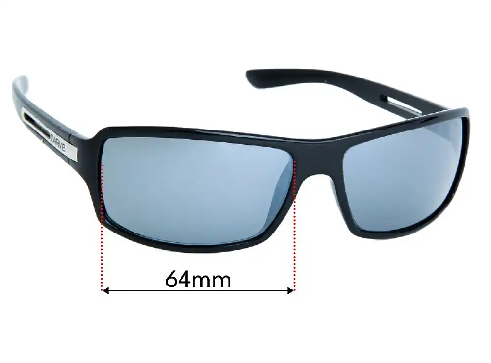 Sunglass Fix Lentes de Repuesto para Carve Greed - 64mm Wide Sunglass Fix Lentes de Repuesto para Carve Greed - 64mm Wide