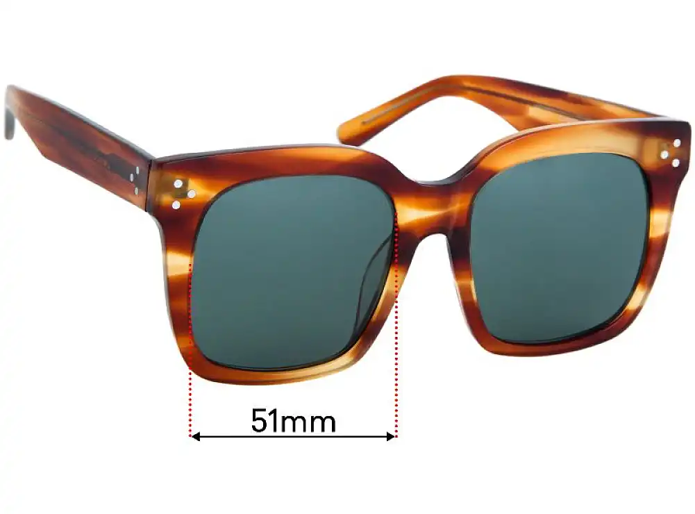 Sunglass Fix Lentes de Repuesto para Celine CL 41076/S - 51mm Wide Sunglass Fix Lentes de Repuesto para Celine CL 41076/S - 51mm Wide