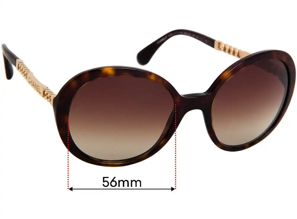 Sunglass Fix Lentes de Repuesto para Chanel 5353 - 56mm Wide Sunglass Fix Lentes de Repuesto para Chanel 5353 - 56mm Wide