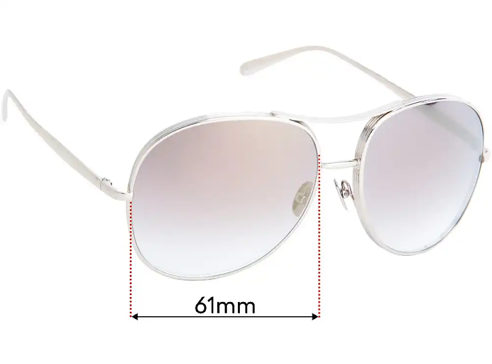 Sunglass Fix Lentes de Repuesto para Chloe CE 127S - 61mm Wide Sunglass Fix Lentes de Repuesto para Chloe CE 127S - 61mm Wide