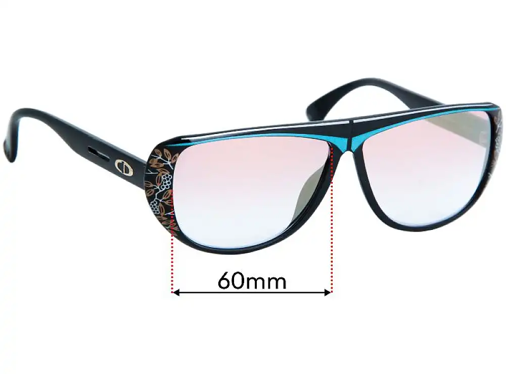 Sunglass Fix Lentes de Repuesto para Christian Dior 2421 - 60mm Wide Sunglass Fix Lentes de Repuesto para Christian Dior 2421 - 60mm Wide