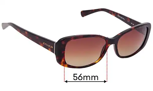 Sunglass Fix Lentes de Repuesto para Coach HC8168 - 56mm Wide Sunglass Fix Lentes de Repuesto para Coach HC8168 - 56mm Wide