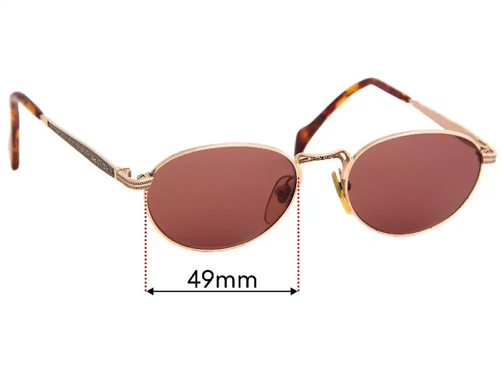 Sunglass Fix Lentes de Repuesto para Dakota Smith 1061 Oklahoma - 49mm Wide Sunglass Fix Lentes de Repuesto para Dakota Smith 1061 Oklahoma - 49mm Wide