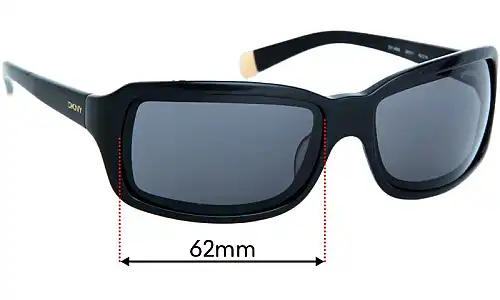 Sunglass Fix Lentes de Repuesto para DKNY DY4002 - 62mm Wide Sunglass Fix Lentes de Repuesto para DKNY DY4002 - 62mm Wide