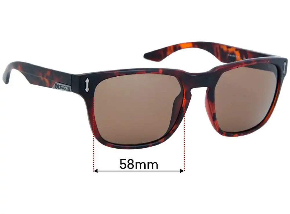 Sunglass Fix Lentes de Repuesto para Dragon Monarch XL - 58mm Wide Sunglass Fix Lentes de Repuesto para Dragon Monarch XL - 58mm Wide