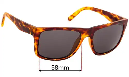 Sunglass Fix Lentes de Repuesto para Electric Swingarm XL - 58mm Wide Electric Swingarm XL Lentes de Repuesto 58mm wide